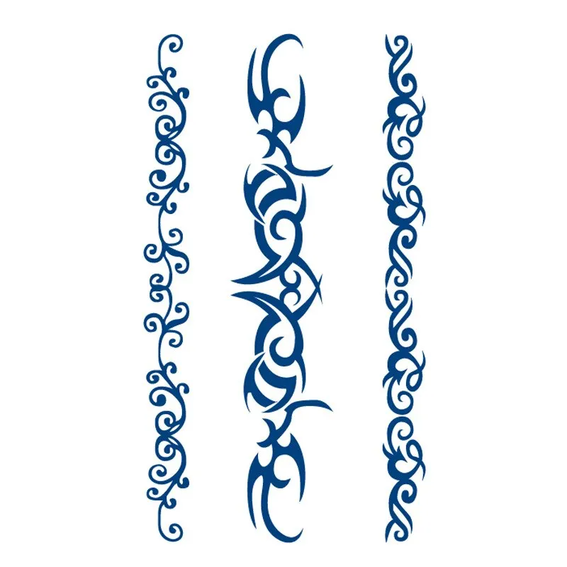 Semi-permanent Waterproof Temporary Tattoos Sun Star Moon Body Art Tattoo Sticker Full Fake Tatoo Women Men