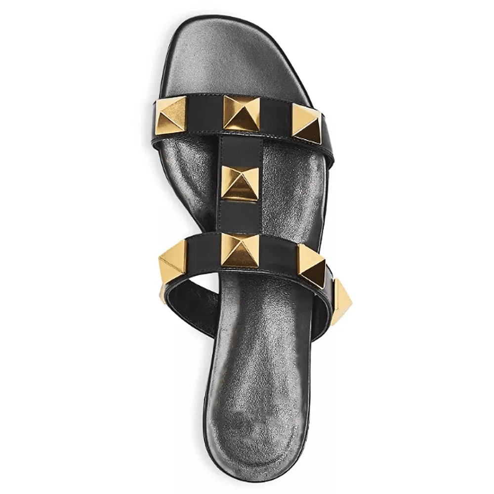 Women's Roman Stud Slide Sandals-vocosishoes