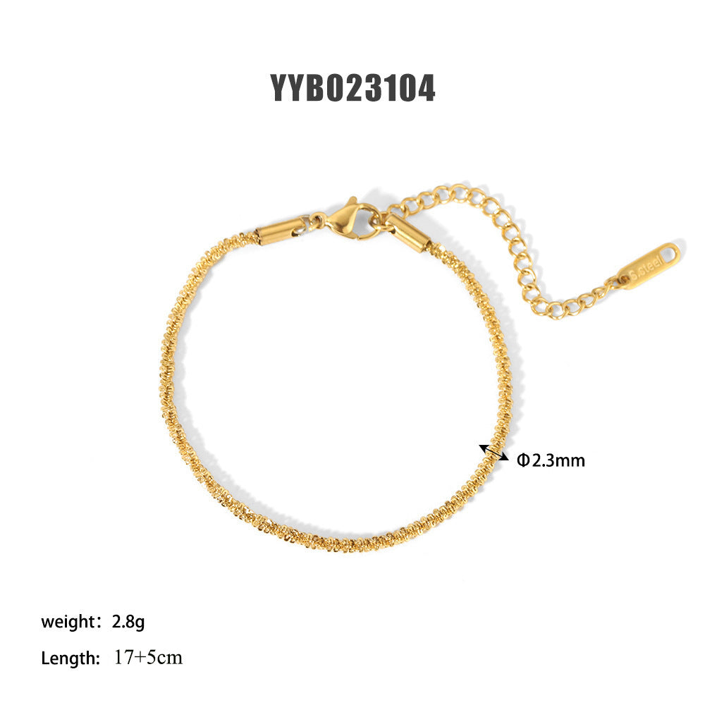 Unisex Minimalist Bohemian Geometric Stainless Steel Bracelets