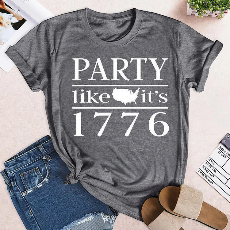Independence Day Party 1776 T-shirt-Annaletters
