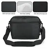 For 9.5-10.5 Inch DVD Players Double Zippered Storage Case with 2 Pockets Nylon Crossbody Protective Bag Adjustable Strap Shockproof Storage Organizer DVD Players Accessories