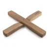 Cross-Shaped Magnetic Wooden Heat Insulation Pad Portable Pot Base Household Wooden Pot Pad