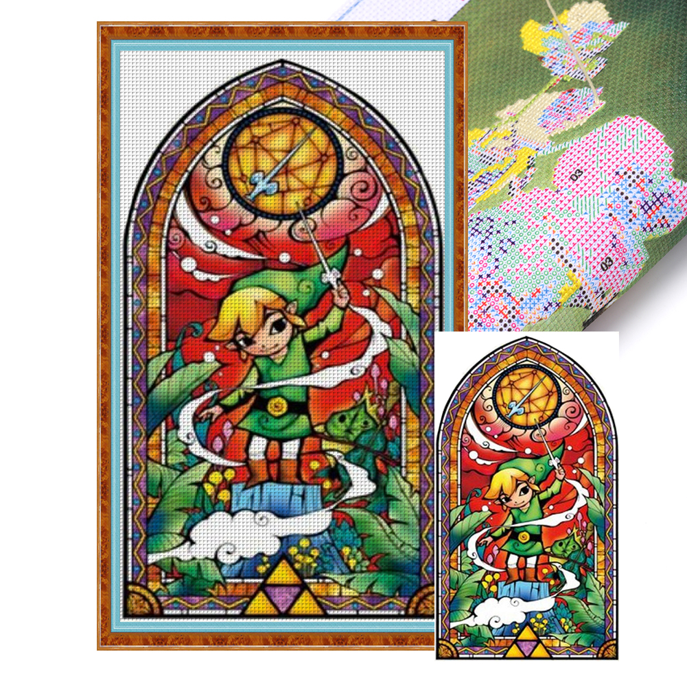 Zelda Full 11CT Pre-stamped Canvas(40*75cm) Cross Stitch