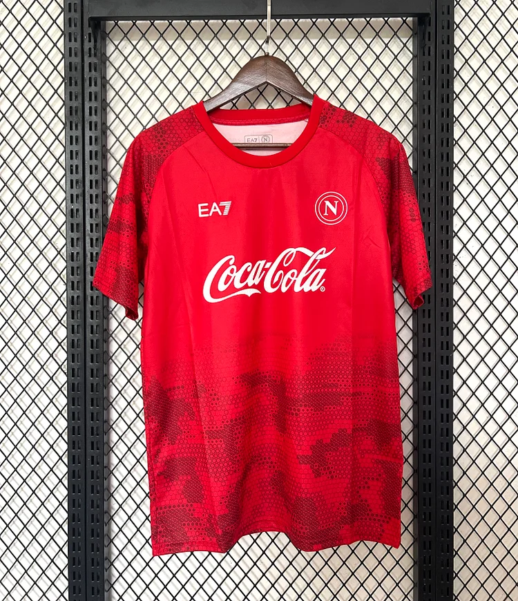24-25 Napoli Navy Red Football Shirt