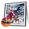 30 * 30CM Runde Bohrer Diamant Malerei-Weihnachten