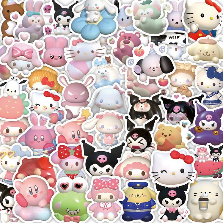 3D Cartoon Avatar Sticker 51/55/106pcs