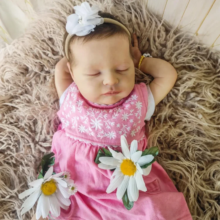  20" Silicone Vinyl Body Reborn Sleeping Girl Asinsa,Gift Set with Clothes and Pacifier - Reborndollsshop®-Reborndollsshop®