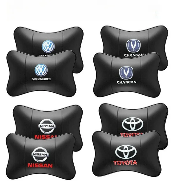 Car Genuine Leather Neck Pillow
