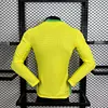 2025/2026 Long sleeves Player Version Brazil Home Football Jersey 1:1 Thai quality