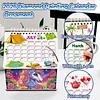 DIY Diamond Painting Special Shape Desktop Cabin Calendar Organizer Box Kit(Unicorn)
