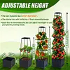 4 Tier Planter Stake Tower with Trellis Tomato Cage Self Watering Indoor Outdoor