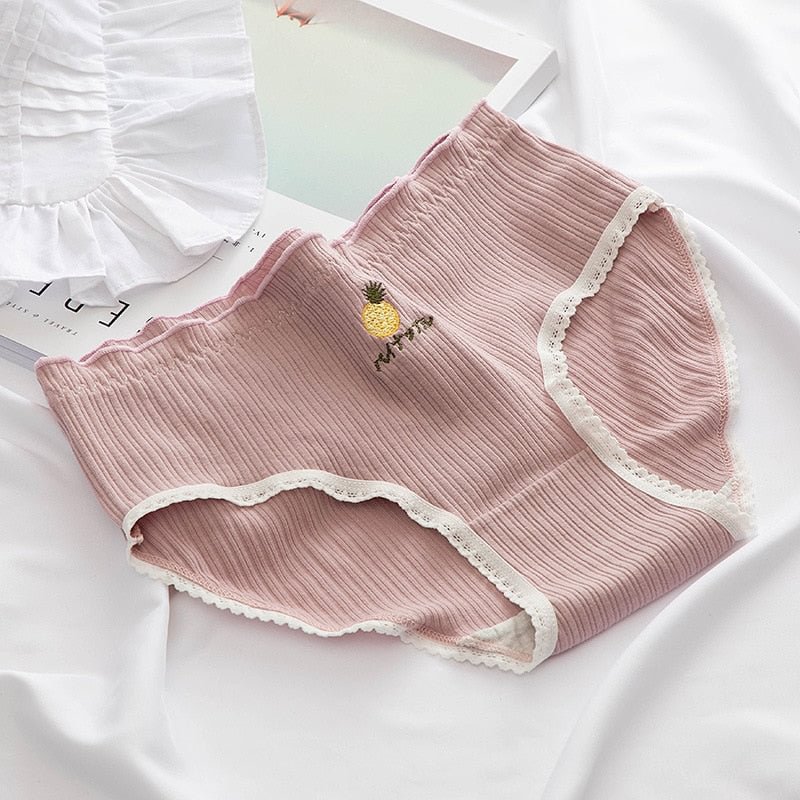 Women Cotton Underwear Sexy Lace Panties Mid Waist Thread Women's Underpants Cute Girl's Panties Seamless Soft Briefs Lingerie