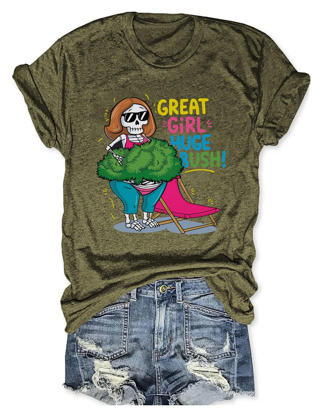 Great Girl Huge Bush T-shirt