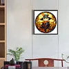 (50*50cm)Stained Glass Halloween - Full Round Drill Diamond Painting