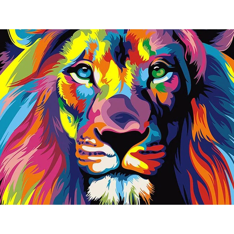 Diamond Painting - Full Round/Square Drill - Colorful  Animal(30*40 - 50*60cm)