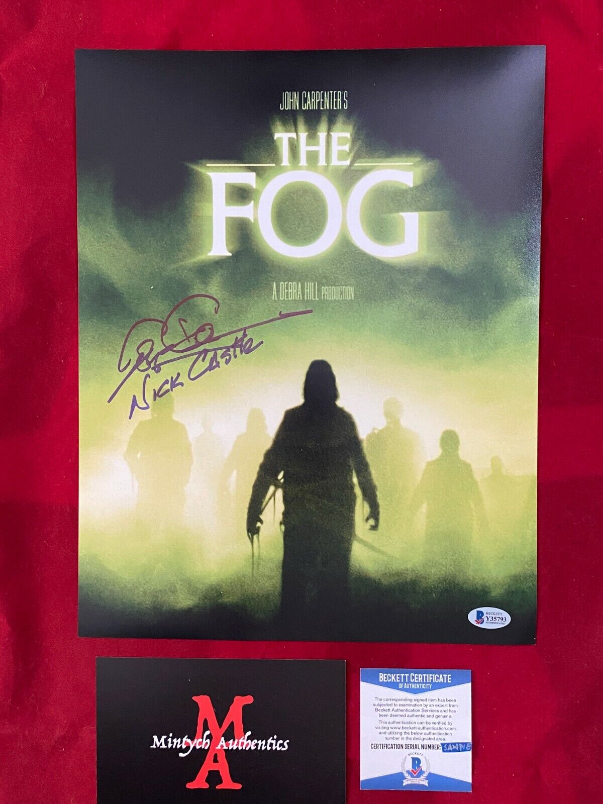 TOM ATKINS AUTOGRAPHED SIGNED 11x14 Photo Poster painting! THE FOG! BECKETT COA! NICK CASTLE!