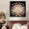 White Lotus speziell geformte 5D-DIY-Teilbohrer-Diamant-Kunstkit-Dekoration 30x30cm