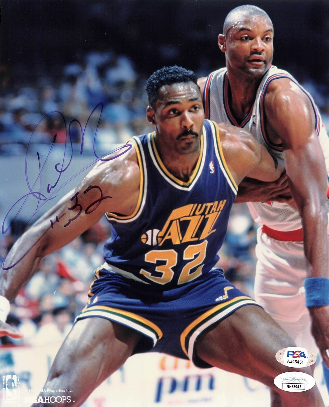 Karl Malone signed 8x10 Photo Poster painting PSA/DNA Utah Jazz Autographed