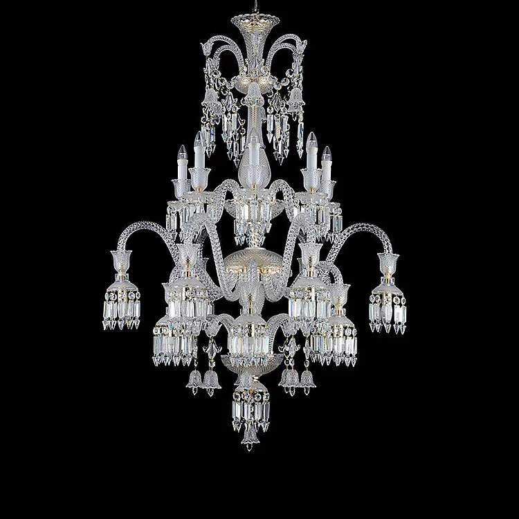 Irene 18 Lights K9 Crystal Chandelier Baccarat Lamp