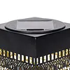 Iron Hollowed-out Solar Lantern Light Waterproof Solar-powered Atmosphere Lights Dustproof Decorative Mandalas Light for Courtyard Garden Corridor Balcony