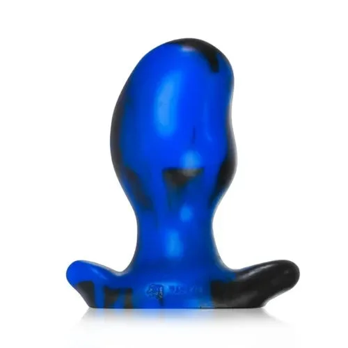 pornhint Pornhint Oxballs Ergo Smooth Silicone Butt Plug Anal Stimulation Toy Police Blue Swirl
