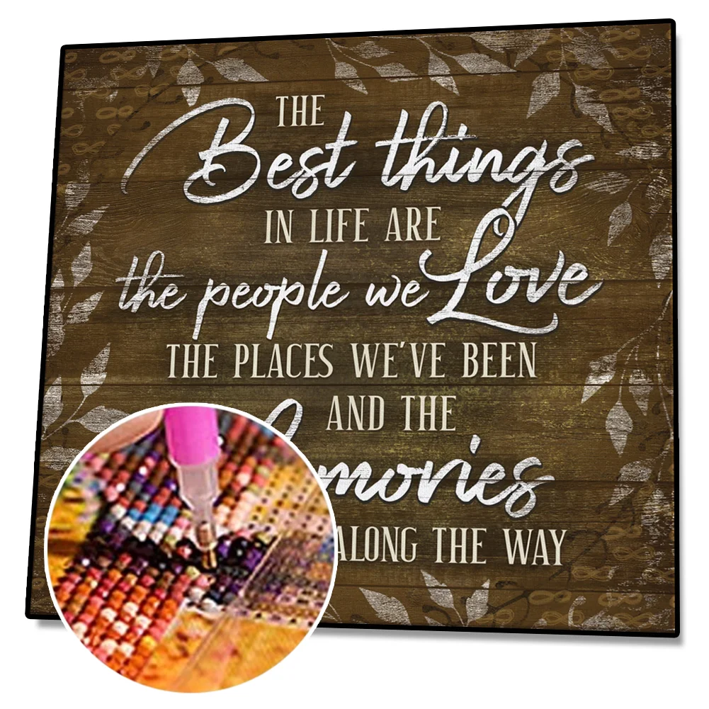 Diamond Painting - Full Round Drill - Letters(30*30cm)