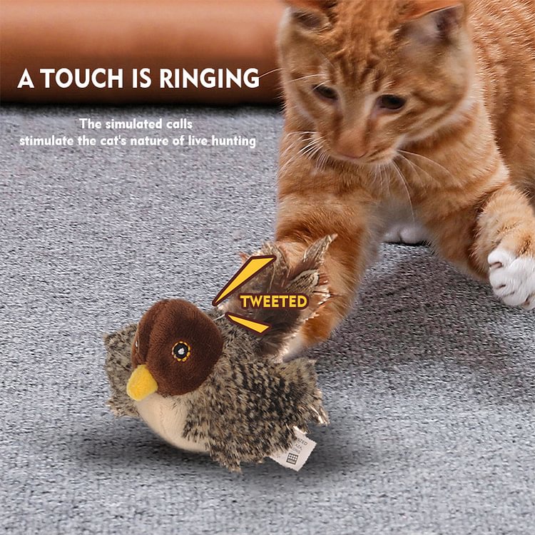 Simulation Animal Vocal Molar Cat Toy 1
