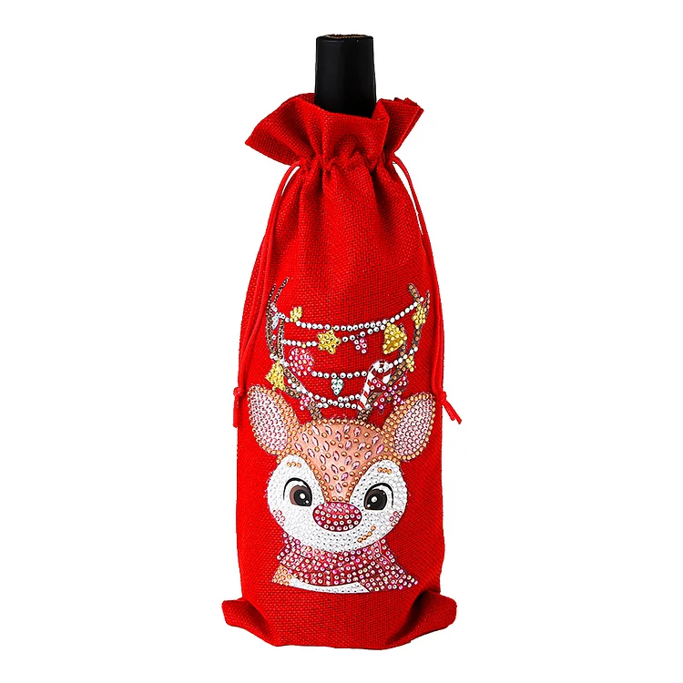 Diamond Painting Wine Bag 5D DIY Mosaic Special Drill Bottle Bag (TB024A)