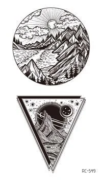 Small Sexy Lips Leaf Black Cartoon Temporary Tattoo Cute Star Tattoo Sticker Love Women Body Finger Art Waterproof Tatoo