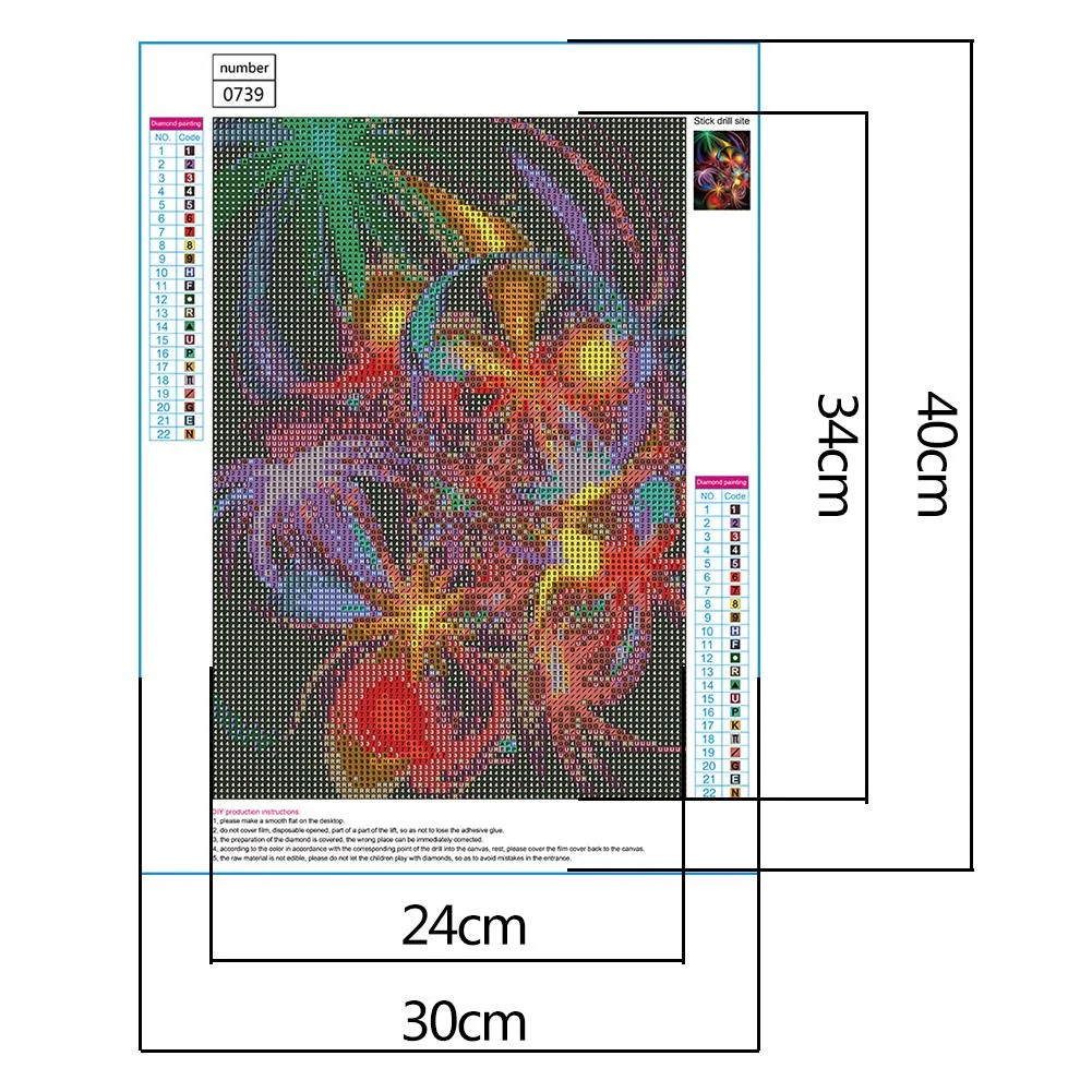Diamond Painting - Full Round Drill - Abstract Pattern(30*40cm)