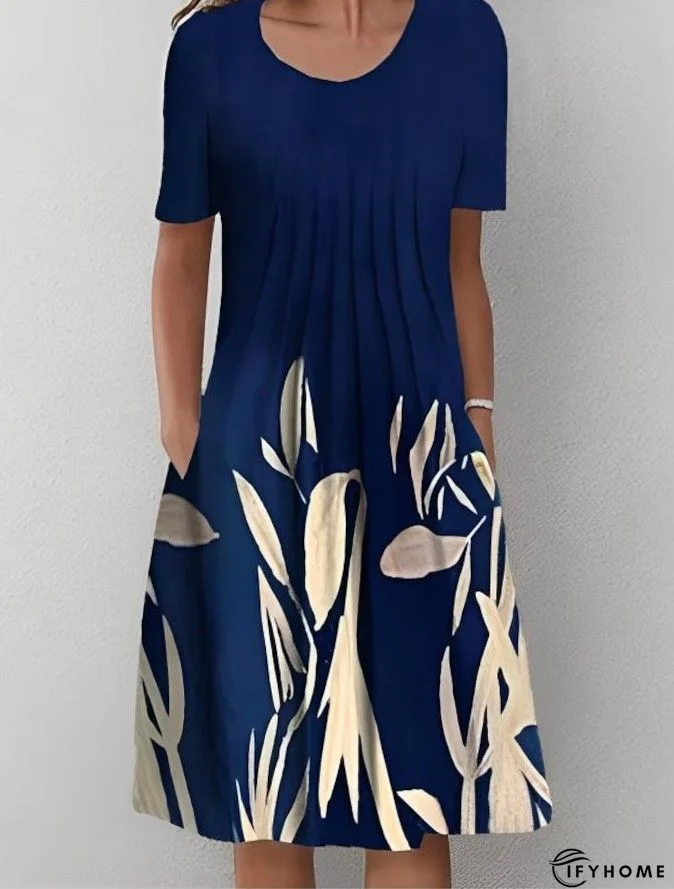 Cotton Long Sleeve Knitting Tunic Dress | IFYHOME