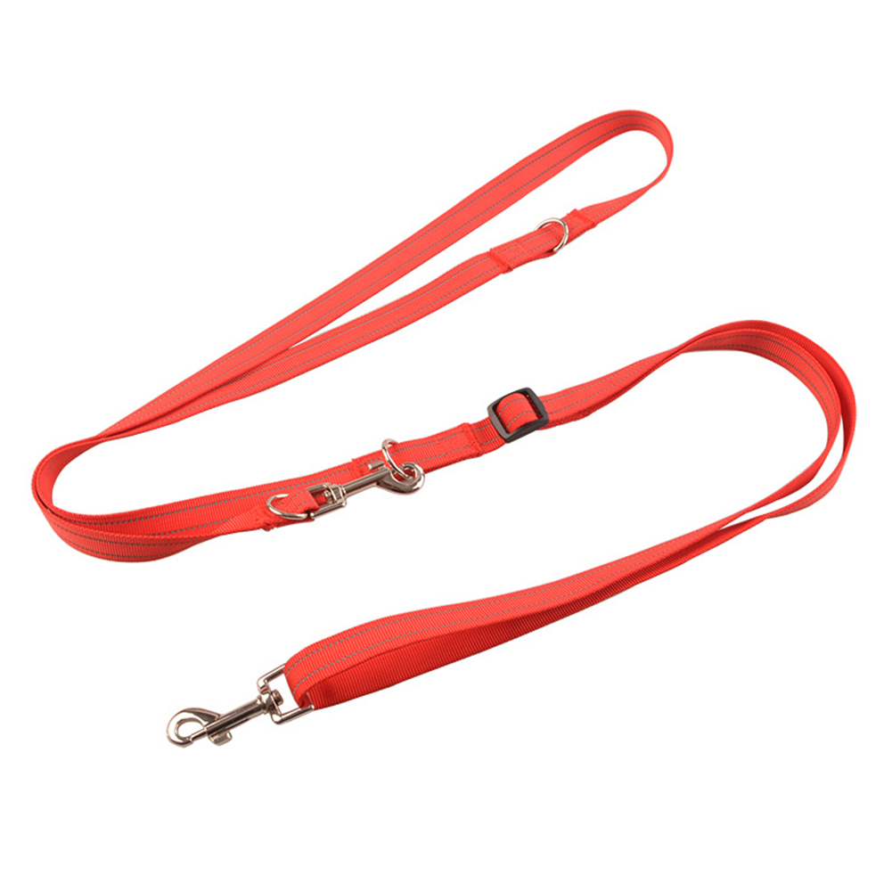 

Multifunctional Reflective Two in One Pet Leash Adjustable Dog Safety Strap, Red, 501 Original