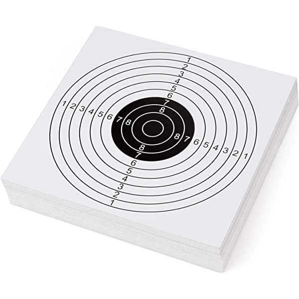 Airsoft Trap Target Papers Black+White
