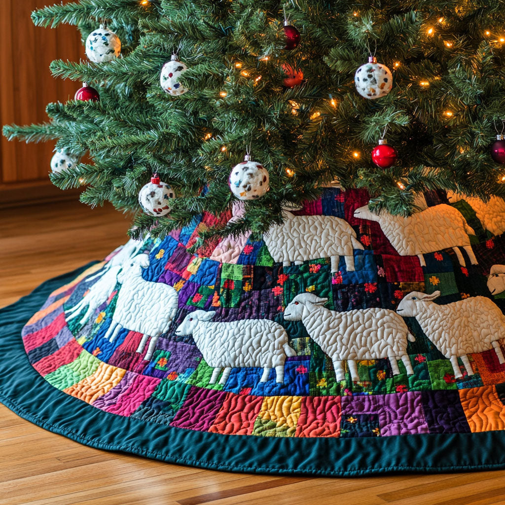 Pasture Dreams Quilted Christmas Tree Skirt NCU0PT2420