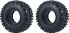 AMK 2Pcs 1.0" Rubber All Terrain RC On Off Road Tires 25x50x20mm for 1/24 RC Crawler Cars Axial SCX24 AXI90081 AXI00001 AXI00002 1/18 TRX4M (2Pcs)
