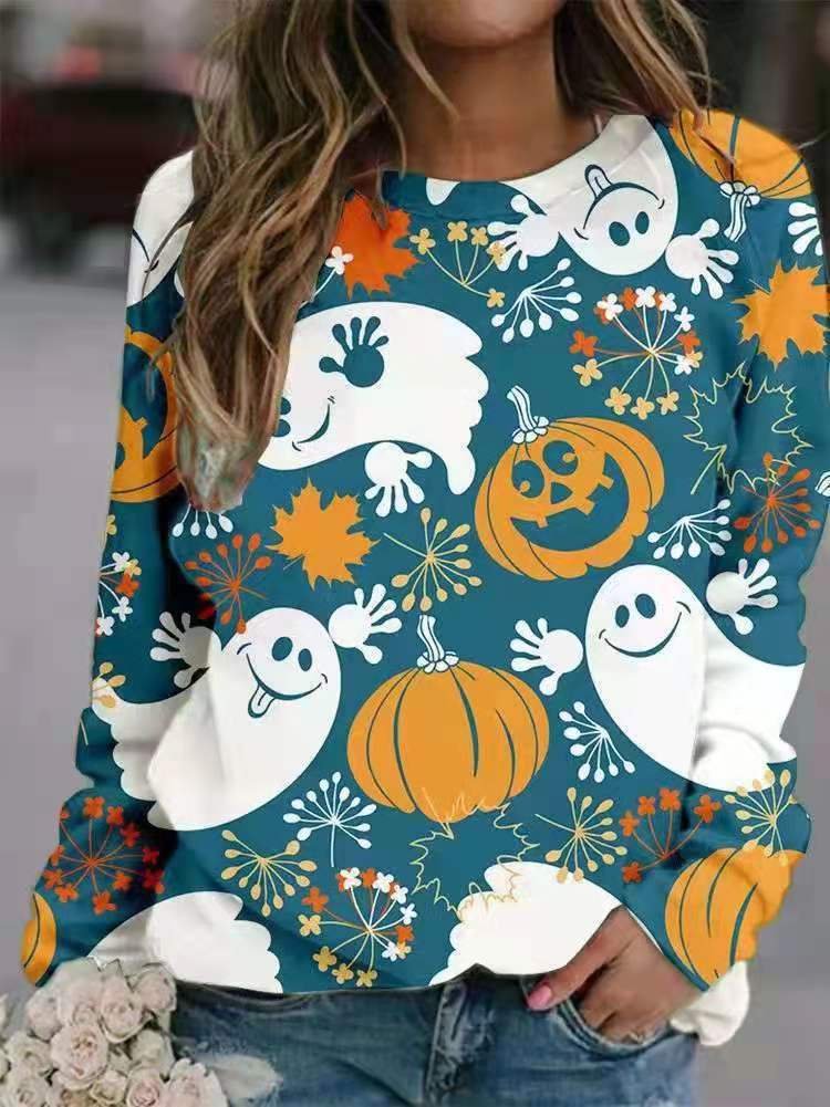 halloween print long sleeves