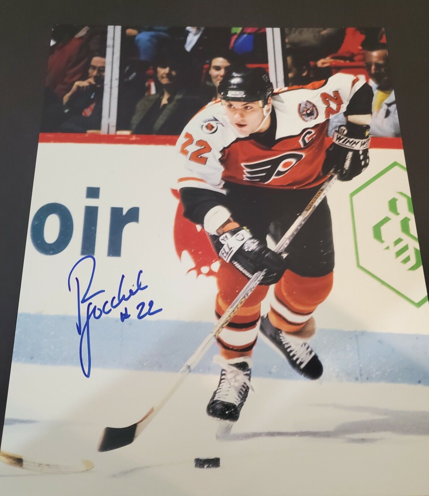 Signed 11x14 RICK TOCCHET Philadelphia Flyers Autographed Photo Poster painting - COA