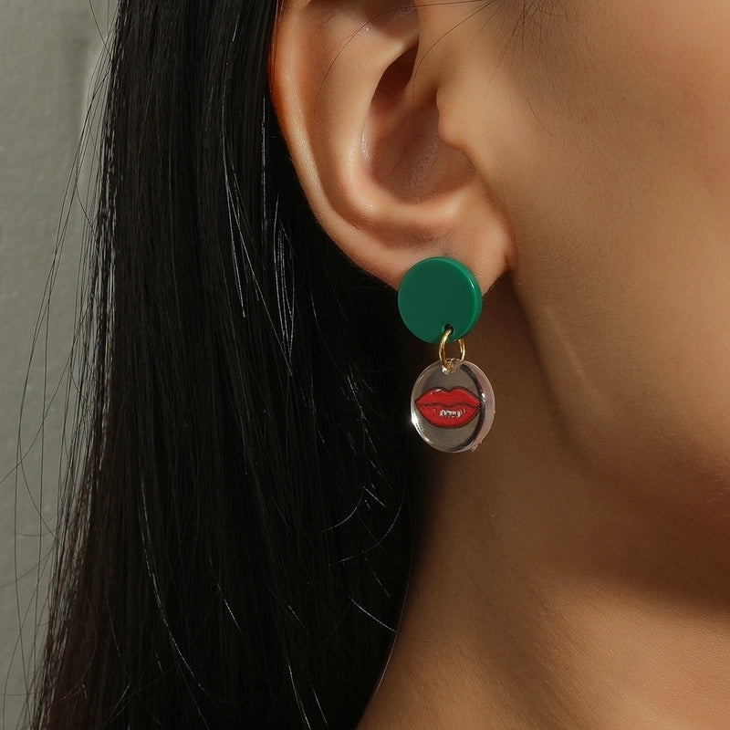 Women’s Fashion Acrylic Dinosaur Ghost Earrings