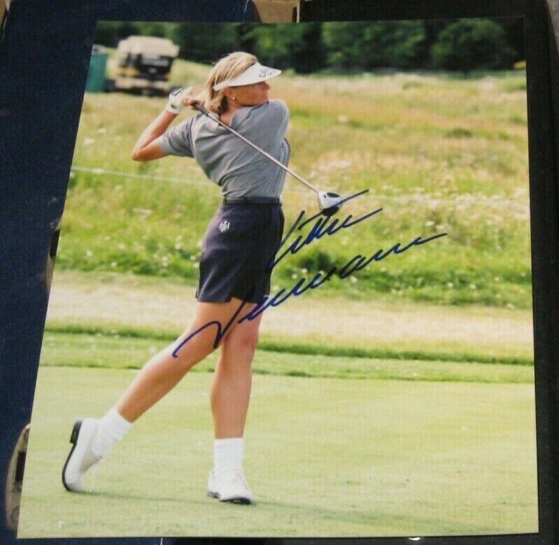 Liselotte Neumann US Womens Open Champion SIGNED AUTOGRAPHED Golf 8x10 Photo Poster painting COA