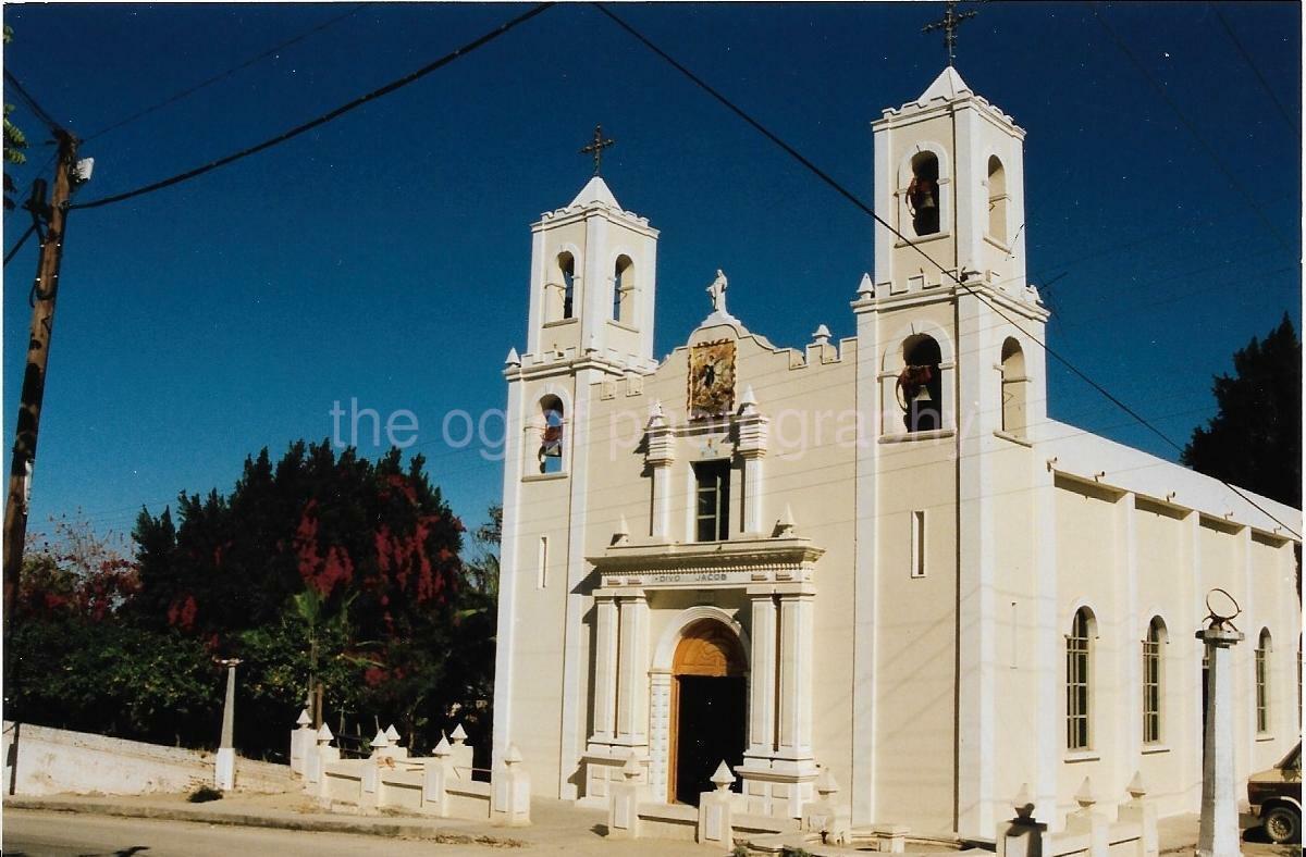 A Church In Mexico FOUND Photo Poster paintingGRAPH ColorSnapshot VINTAGE 16 25 W