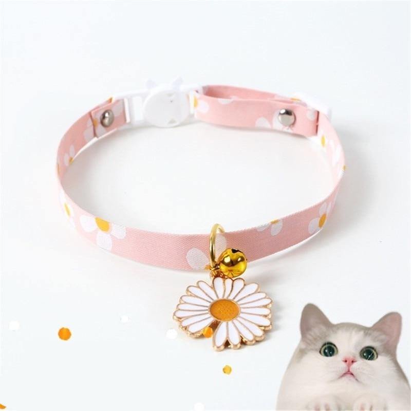 Daisy Flower Cat Collar