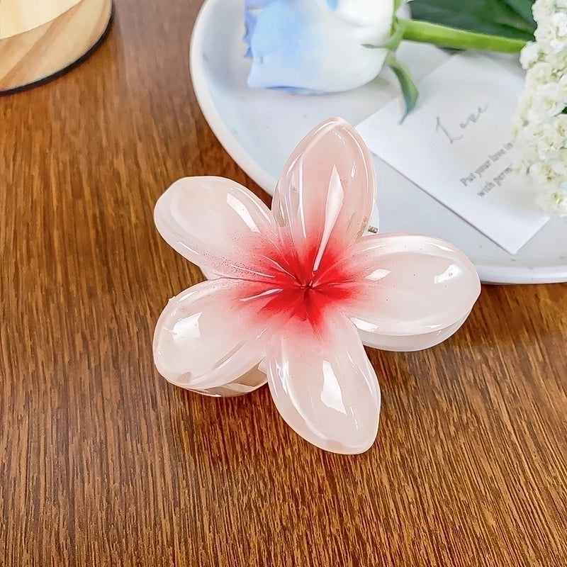 Minimalist Flower Plastic Resin Hair Claws