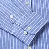  Gioiacombo&trade; Camicia a maniche lunghe a righe casual da uomo