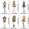 >SALE<6pcs Bookmark Diamond Dots with Crystal Little Witch Dot Drill Book Mark Cartoon