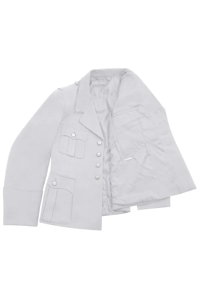   Luftwaffe German M33 General Officer White Gabardine Jacket Dress Tunic Dress Short Cut German-Uniform
