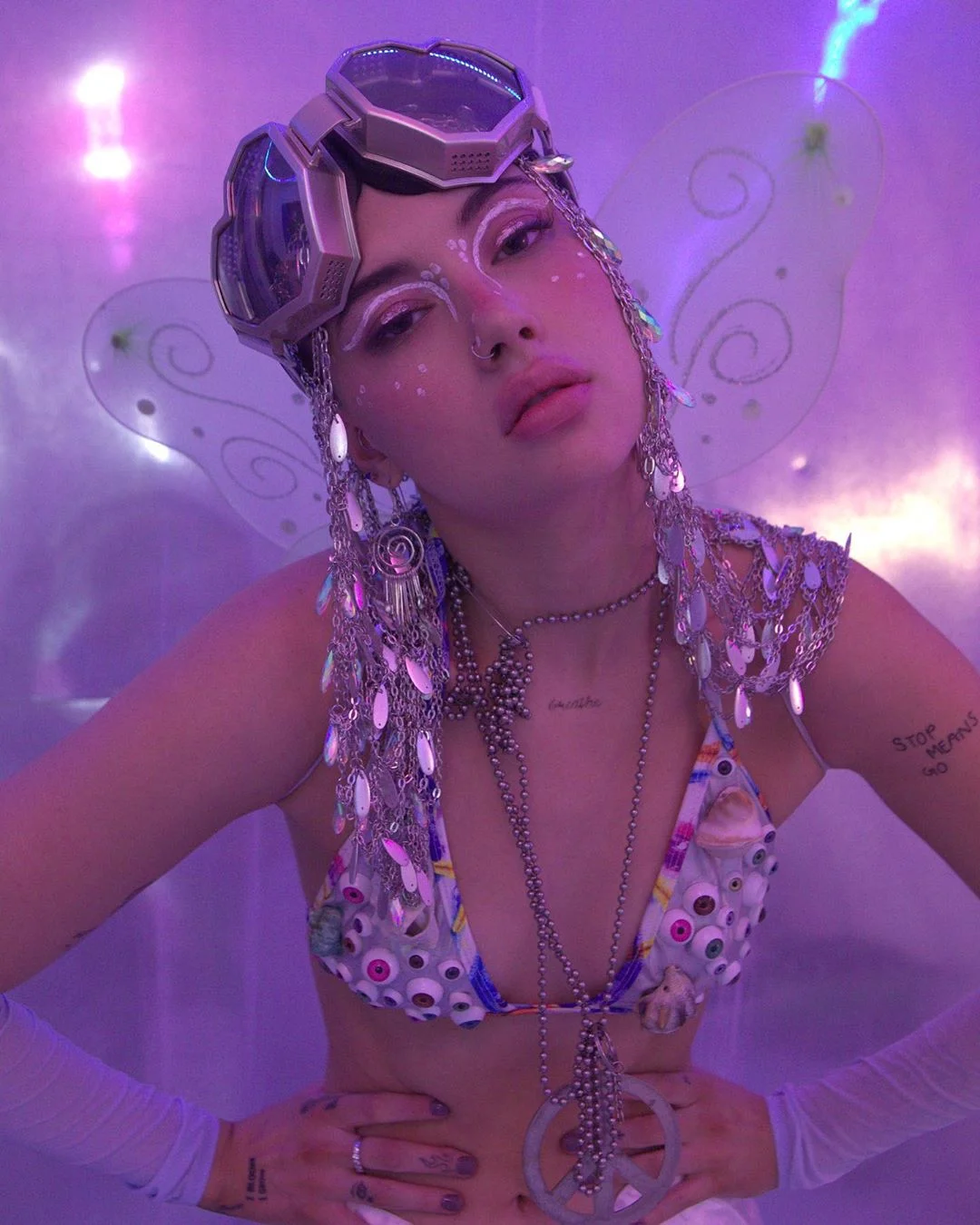 Brownm Cowgirl Oversized Party Sunglasses