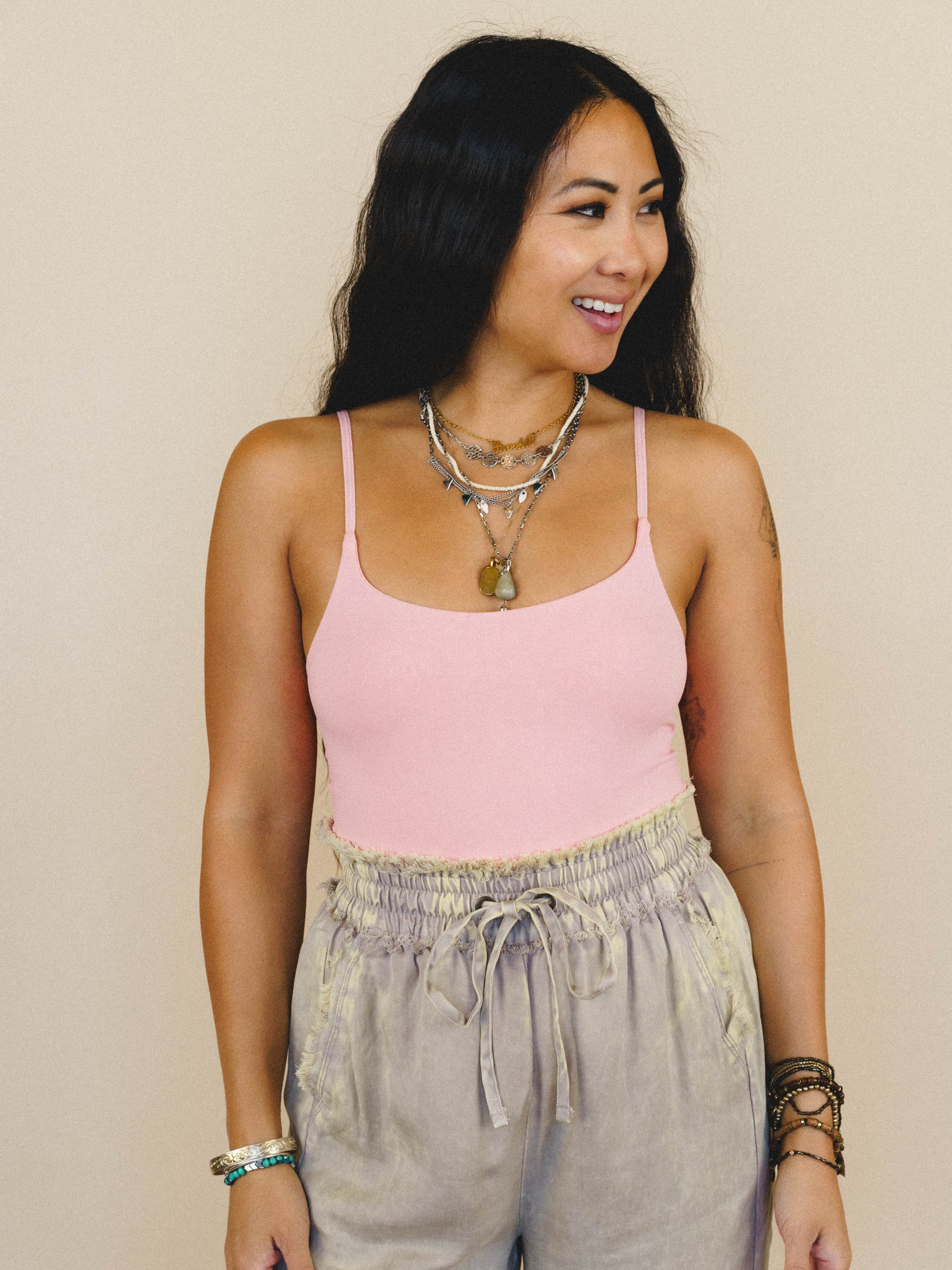 Forever Again Bodysuit - Peaches N Cream
