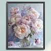 Light Pink Peony 11CT 3 Strands DIY Counted Cross Stitch Kits 15.75x19.69inch Needlework Embroidery Kit Cross Stitch Patterns Arts Craft Kits for Beginners Adults Home Decor tapestrymarket