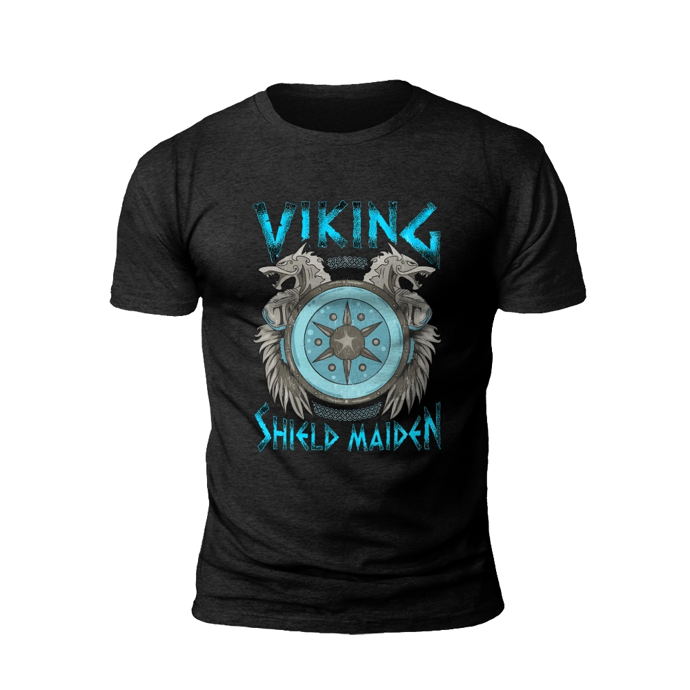 Viking Shield Maiden Warrior T-Shirt