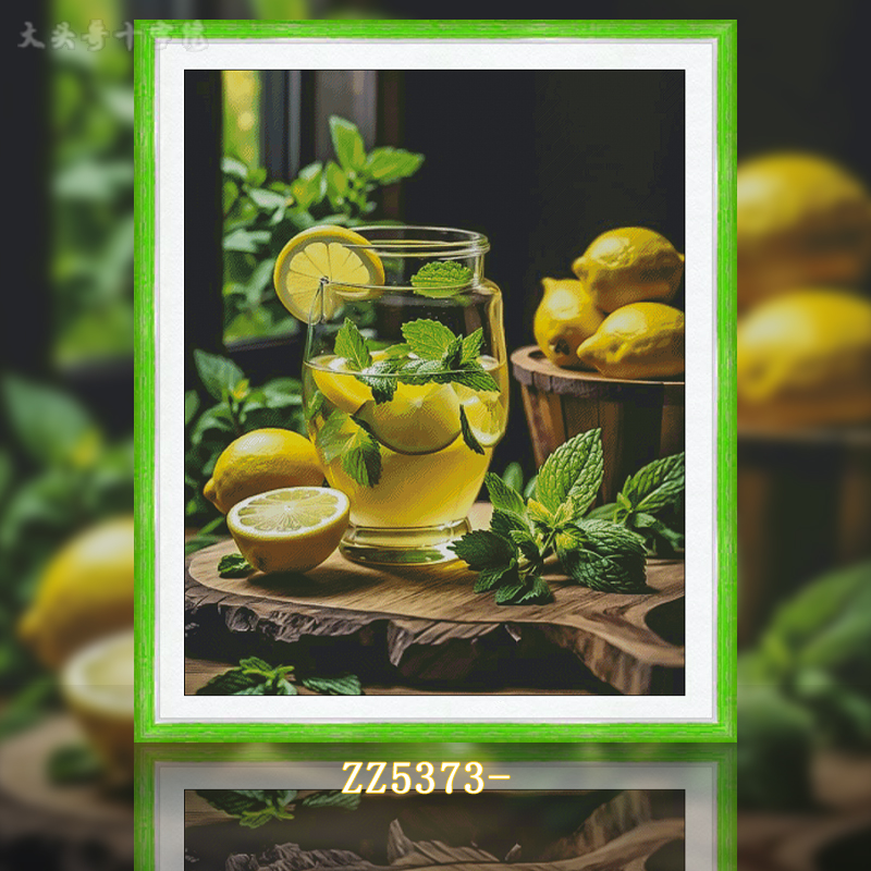 [ZZ5373-Mint Lemonade]  Painting Fairy Cross Stitch